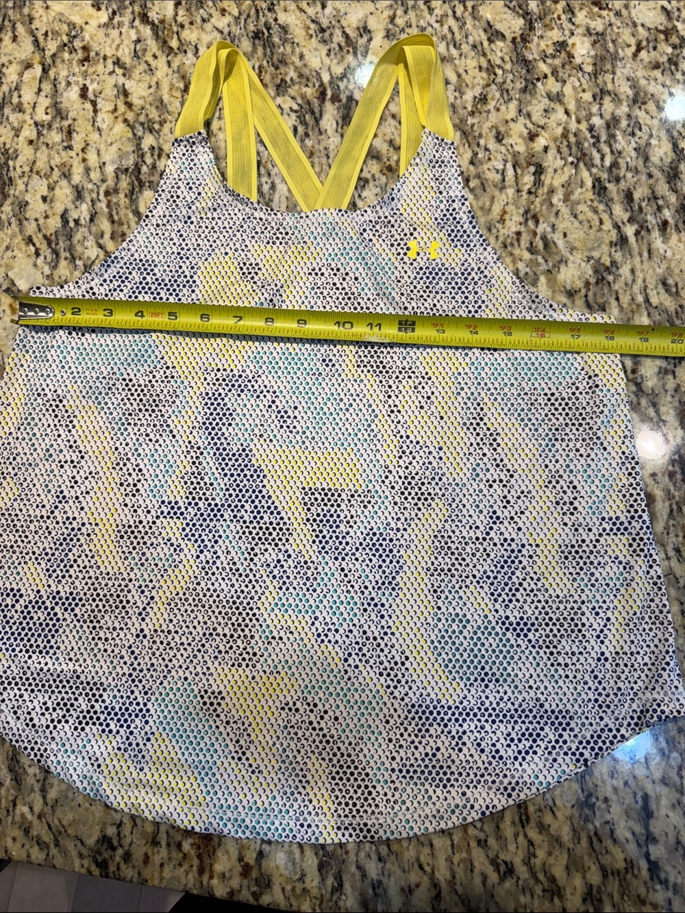Under Armour Yellow-Accent Printed Women's Tank Top - Picture 4 of 7